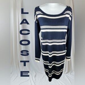 Lacoste | Women’s Wool Long Sleeve Sweater Dress | NWT!